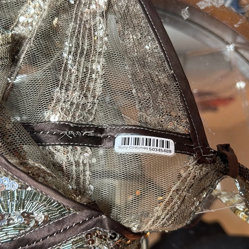 Sony Wardrobe Department Daring Sexy Sequin Mini Dress or Glam Swim Coverup - Picture 14 of 16